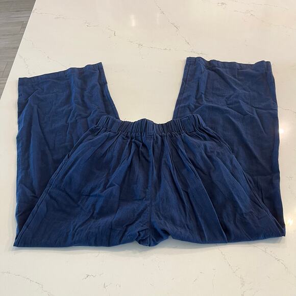 NWT Halara High Waisted Wide Leg Pants Blue Size Small - Picture 4 of 10